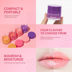 Loske Sleeping Lip Mask with Squalane highlights moisture-rich texture.