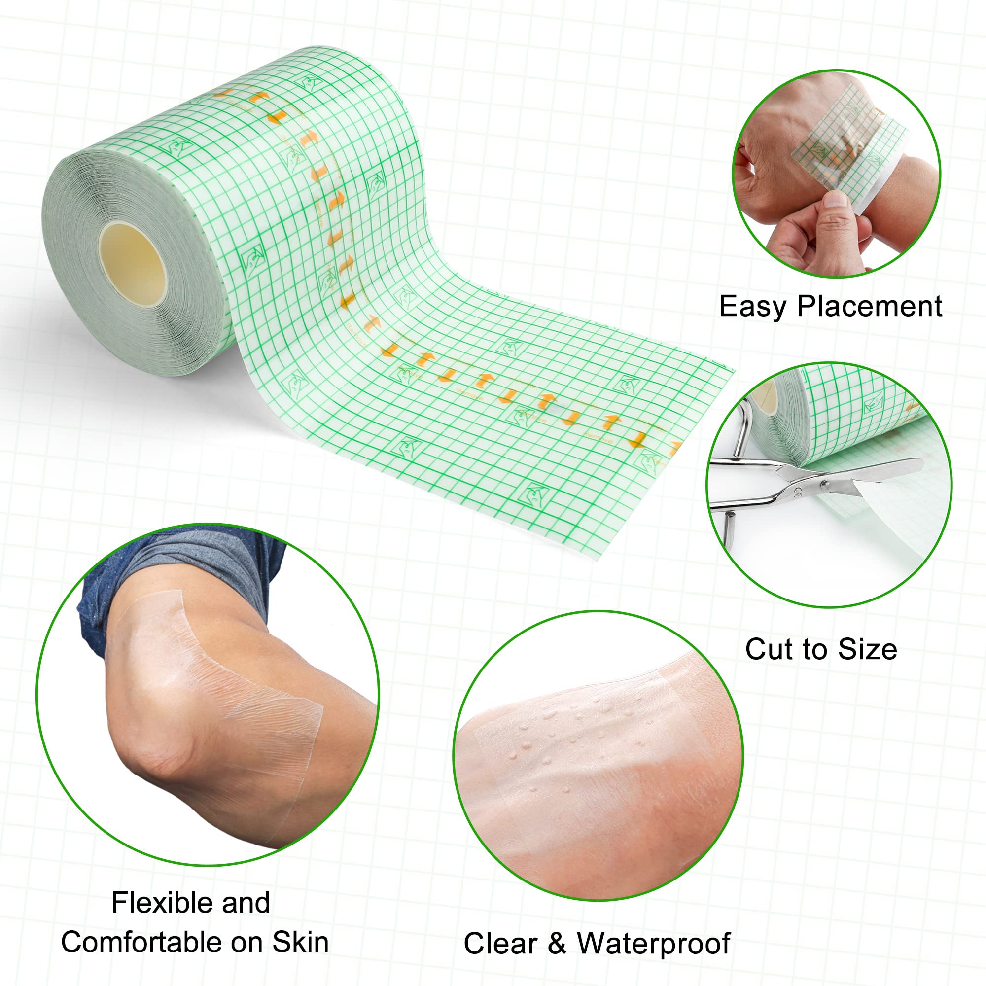 LotFancy film adhesivo médico hipoalergénico para piel sensible y protección limpia