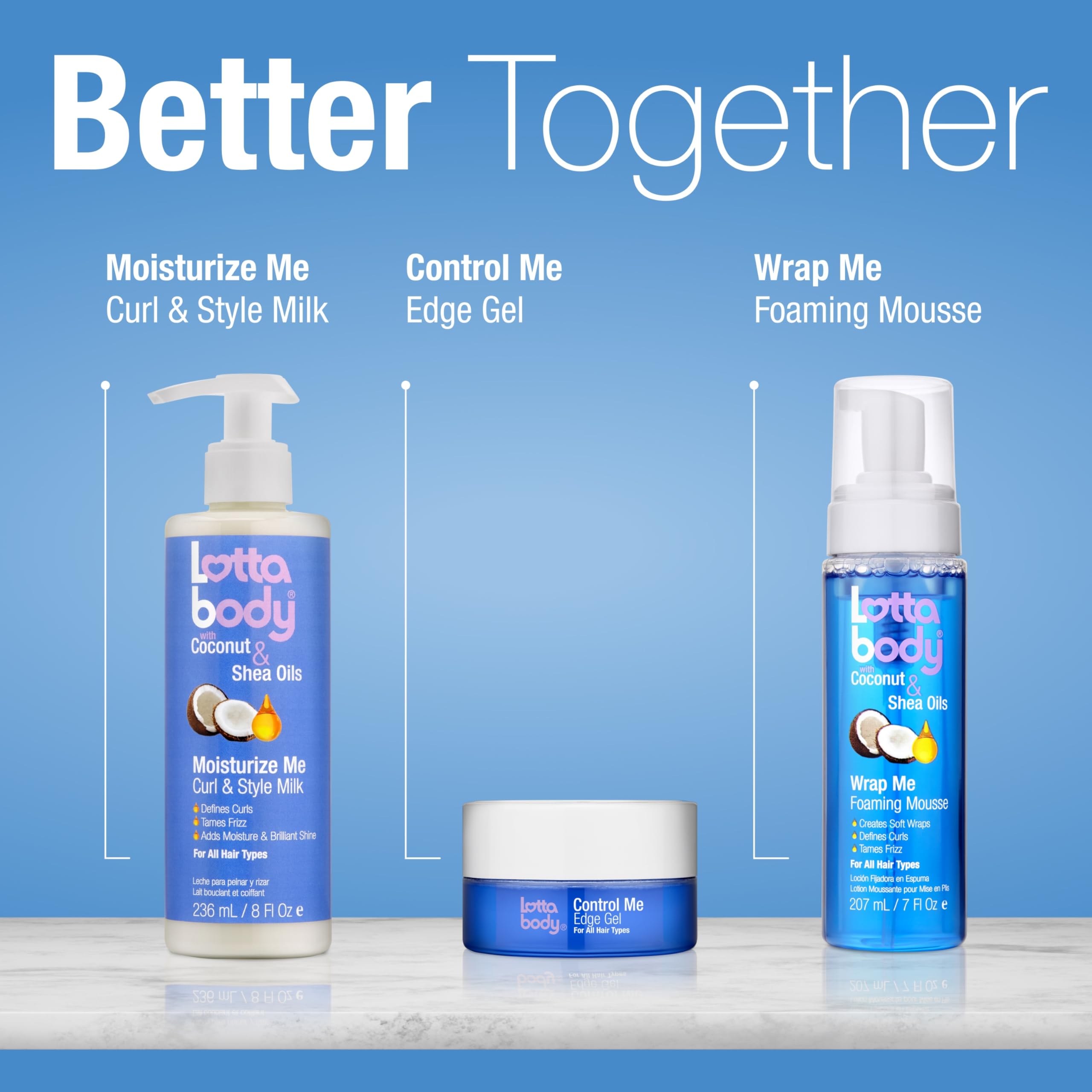 Lottabody Moisturize Me, consistencia ligera para peinados fáciles