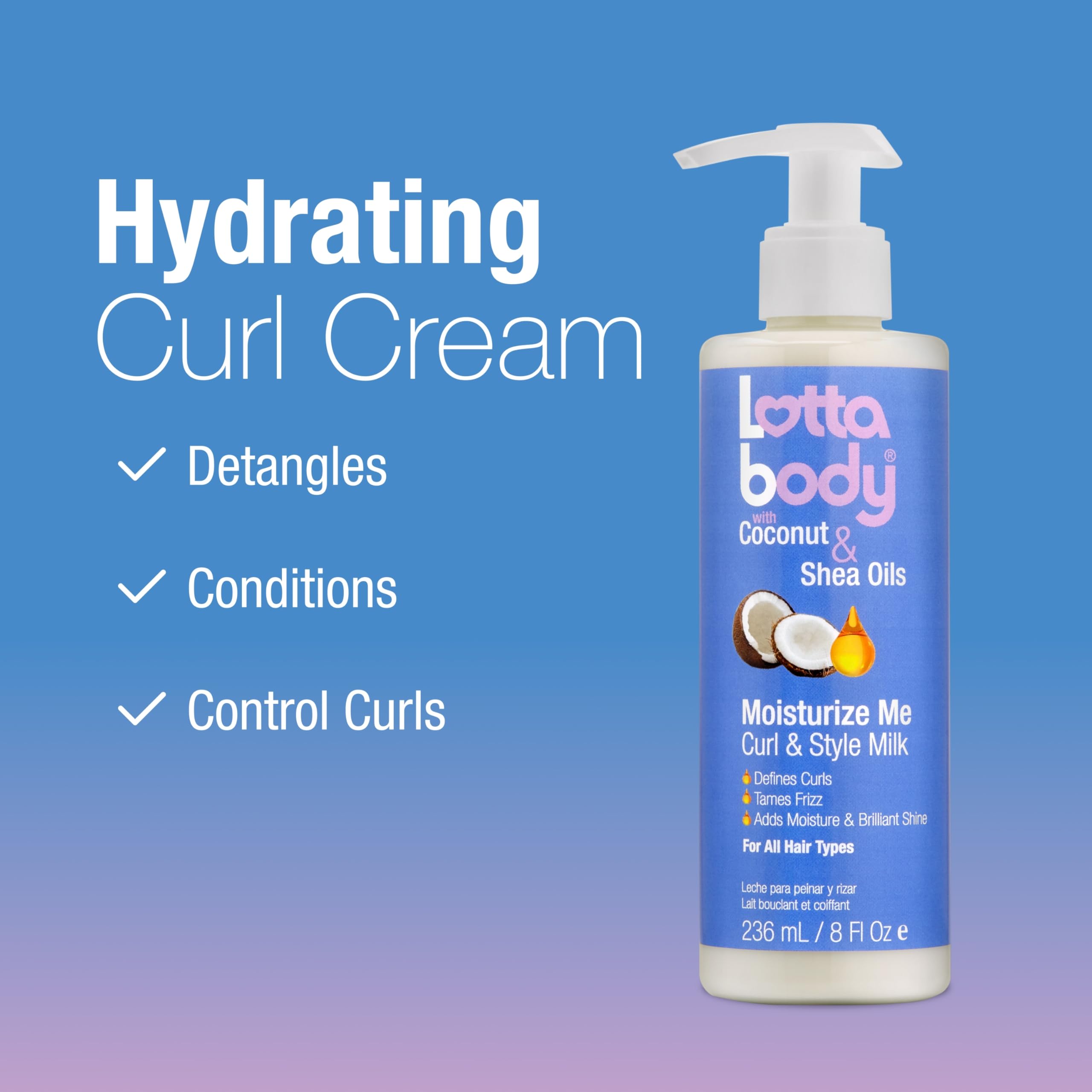 Lottabody Moisturize Me, rizos definidos sin peso para un look natural
