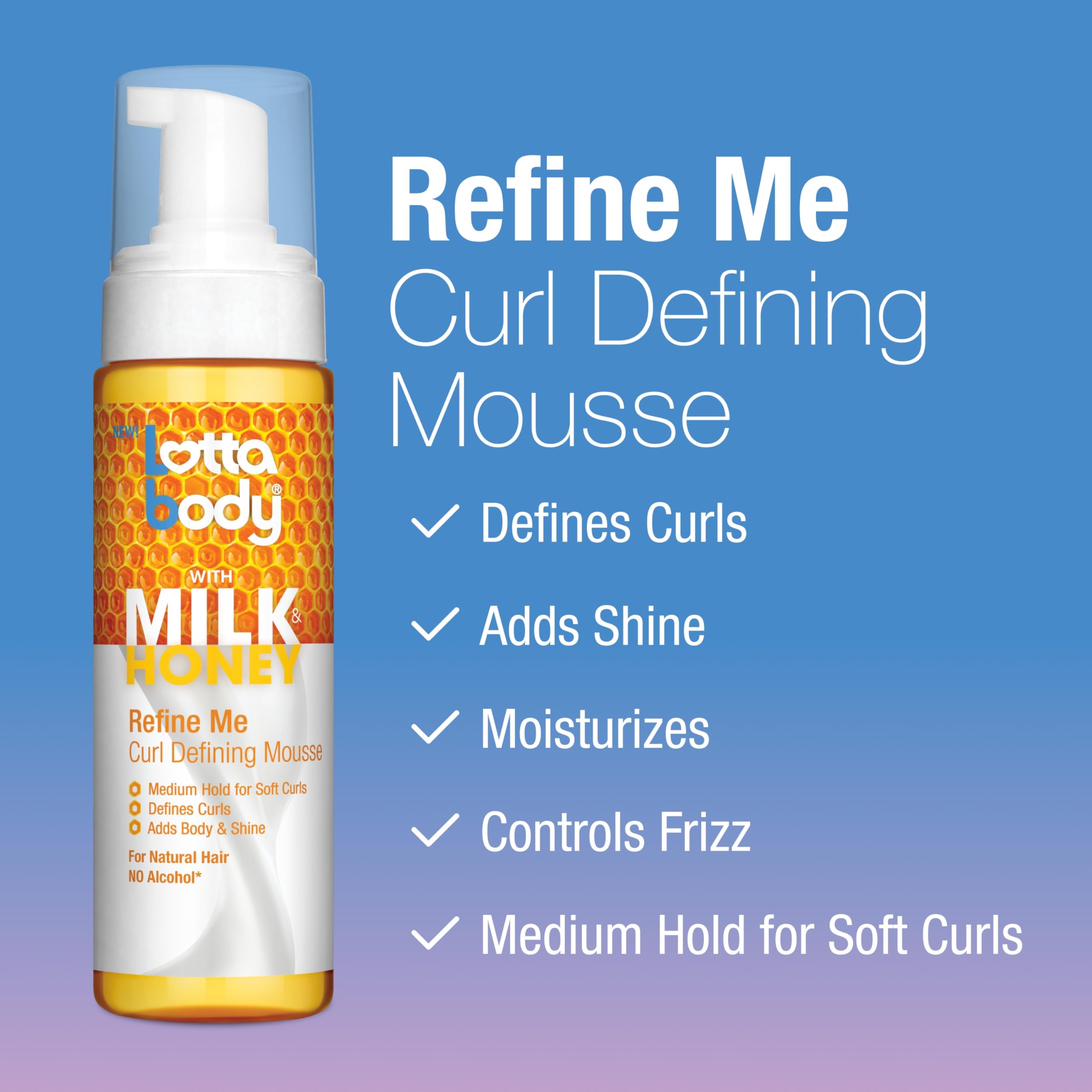 Quick-drying mousse being applied for flexible medium hold without crunch.