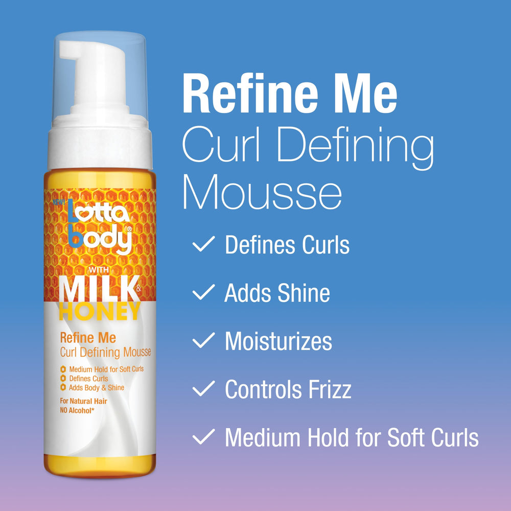 Quick-drying mousse being applied for flexible medium hold without crunch.