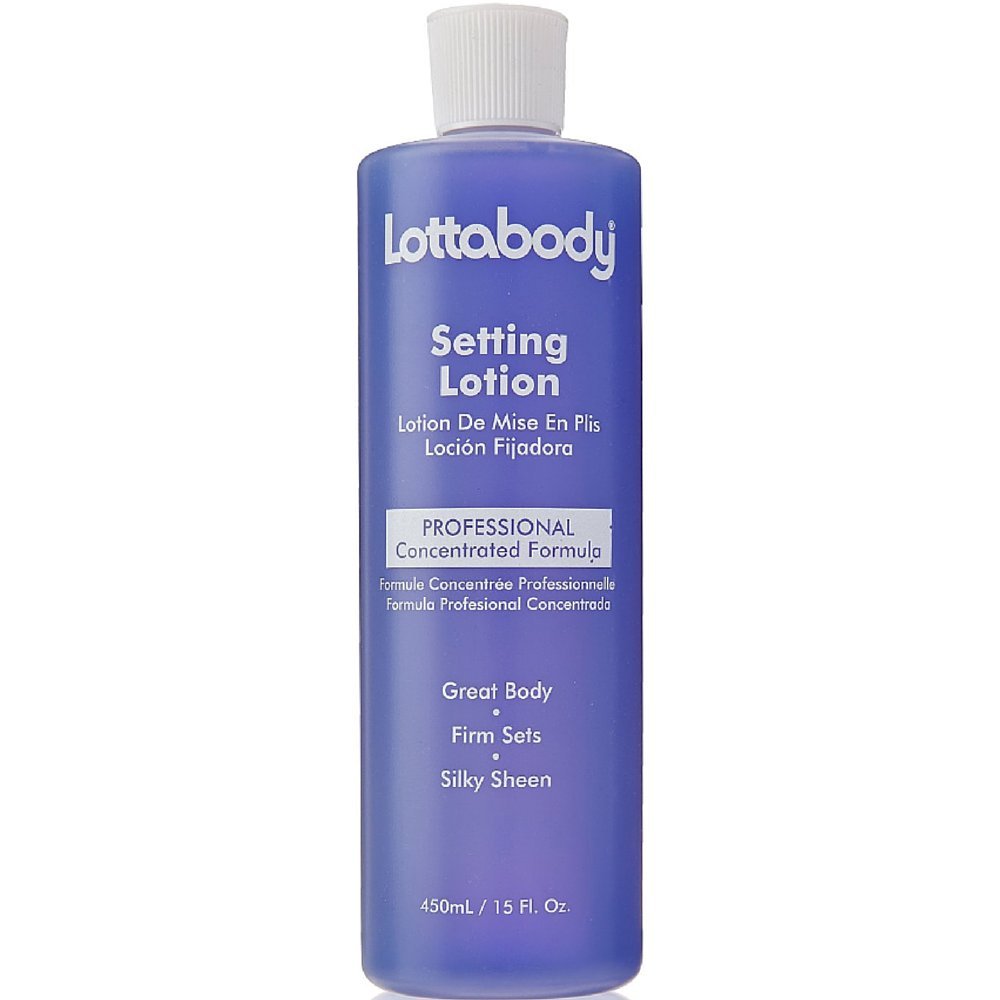 Lottabody Setting Lotion brillo sedoso para un acabado suave.