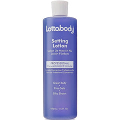 Lottabody Setting Lotion brillo sedoso para un acabado suave.