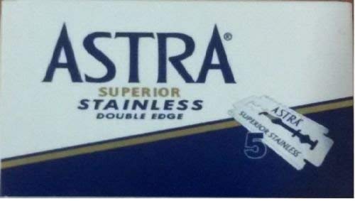 Lotus Astra blades sampler pack showing diverse brands for testing