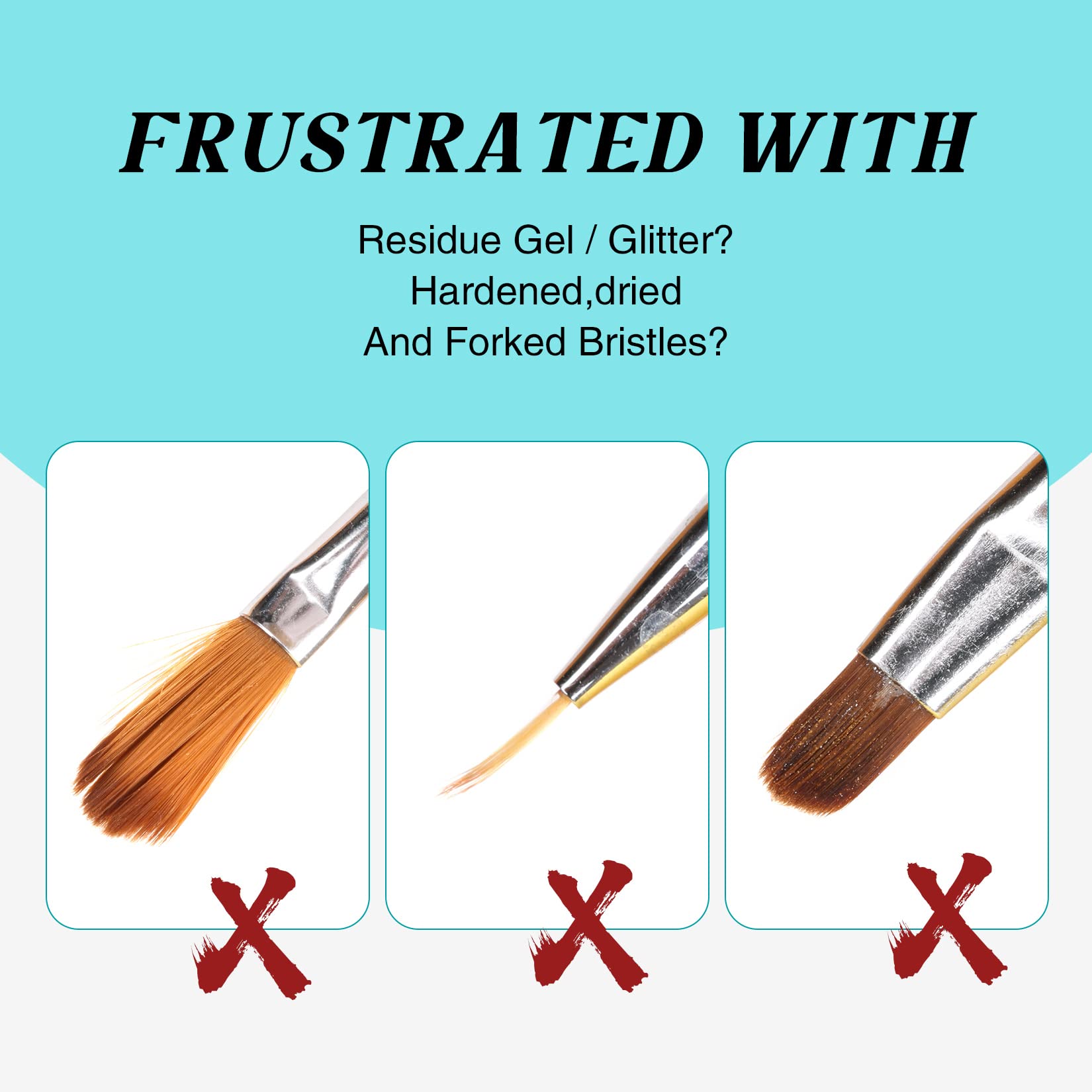 LOUINSTIC brush conditioner dip-action illustrating bristle softening