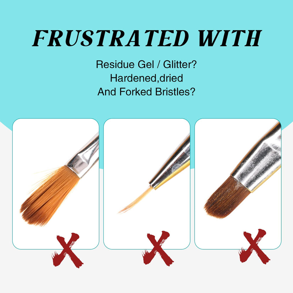 LOUINSTIC brush conditioner dip-action illustrating bristle softening
