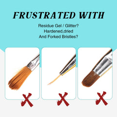 LOUINSTIC brush conditioner dip-action illustrating bristle softening