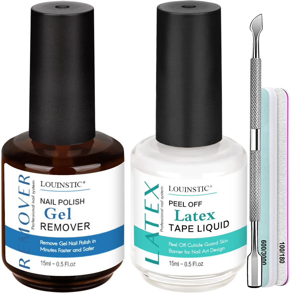 Louinstic kit completo para remover esmalte gel con herramientas incluidas
