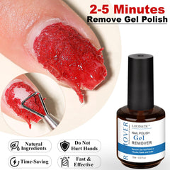 Louinstic látex líquido para uñas, crea barrera suave durante la aplicación.