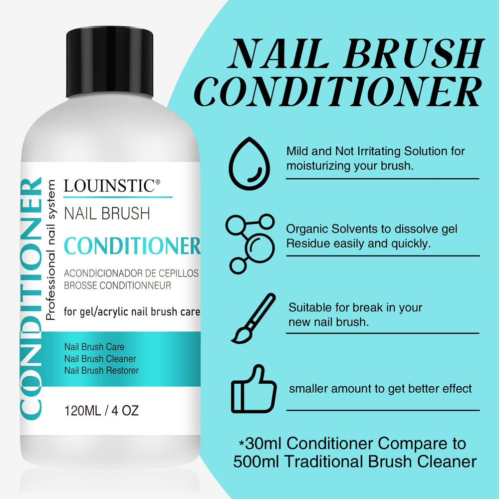 LOUINSTIC nail-art brush cleaner set keeps tools like new