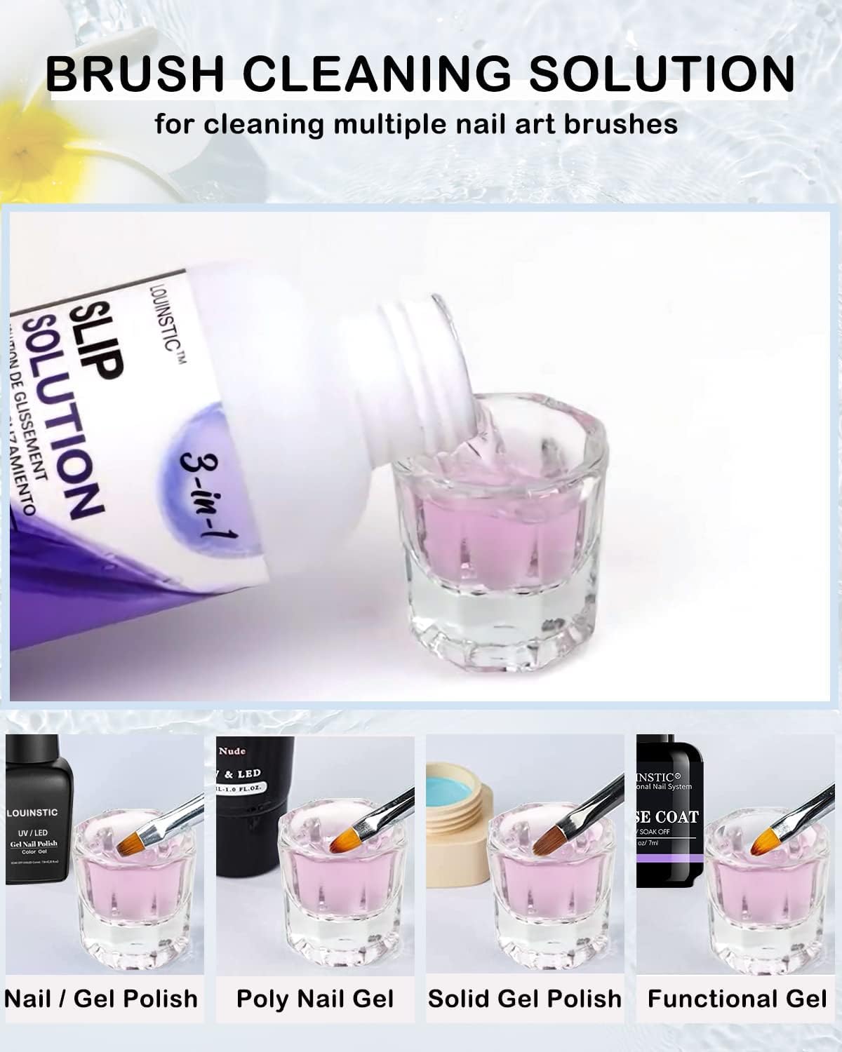 LOUINSTIC poly nail gel extension support ensures smooth sculpting sessions