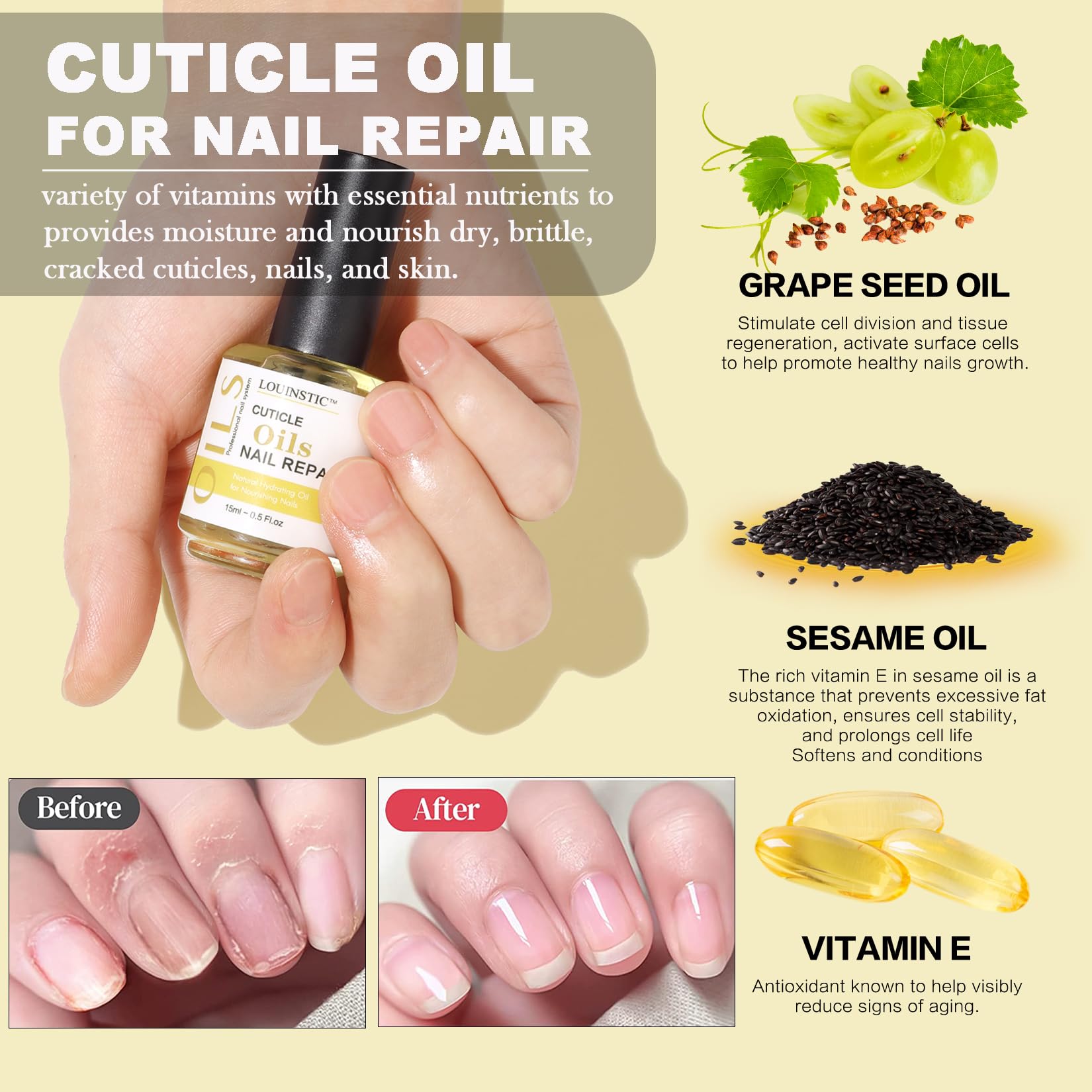 Louinstic raspador uñas, herramienta eficiente para eliminar gel sin dañar la uña.