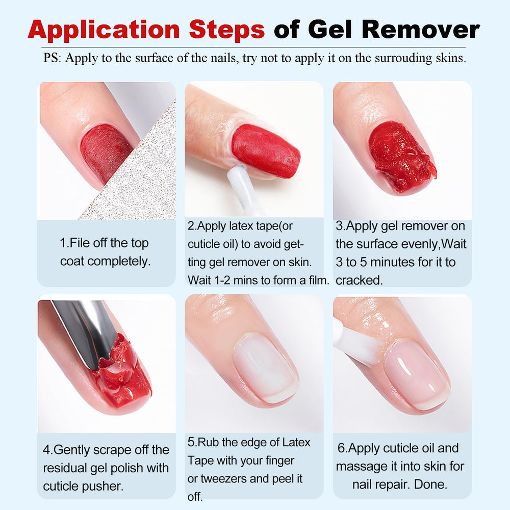 LOUINSTIC Removedor de Esmalte Gel tamaño portátil ideal para viaje.