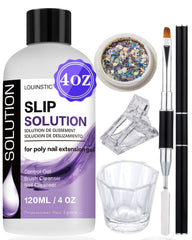 LOUINSTIC Slip Solution 120ml bottle ready for smooth poly nail gel application