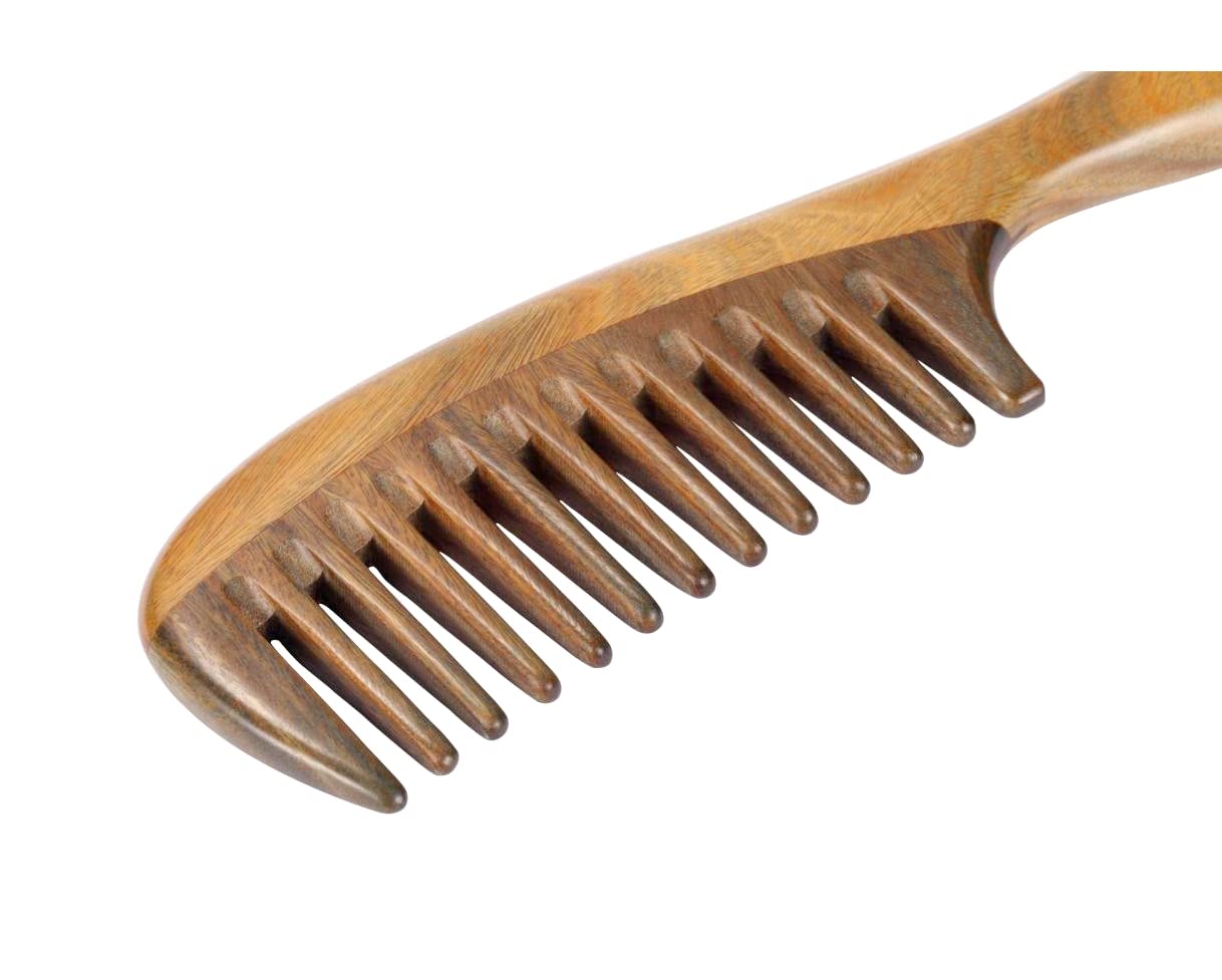Louise Maelys sandalwood comb packaging-ready, ideal gift for hair care routines.