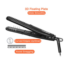 LOVANI mini flat iron PTC heating demonstrates quick heat transfer.
