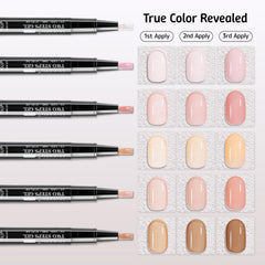 Love easy: base constructora con 6 colores nude para un look elegante.