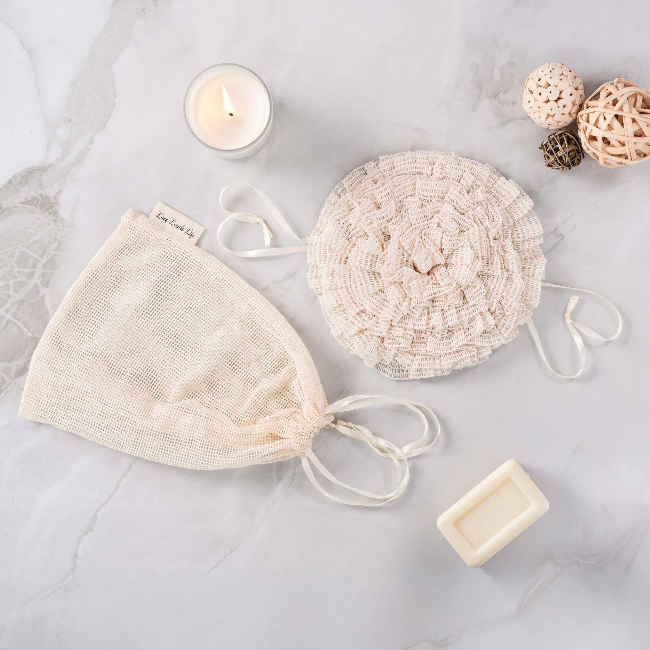 Love Leads Life spa-ready routine detail of bamboo and ramie fibers
