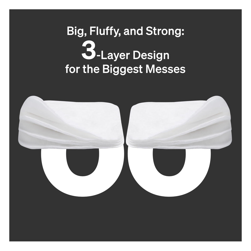 Love Noobs lint-free cotton pad—extra-large for efficient diaper changes.