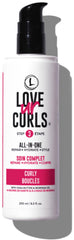 Love Ur Curls All in One Curl Cream Styler bottle view promotes defined, hydrated curls.