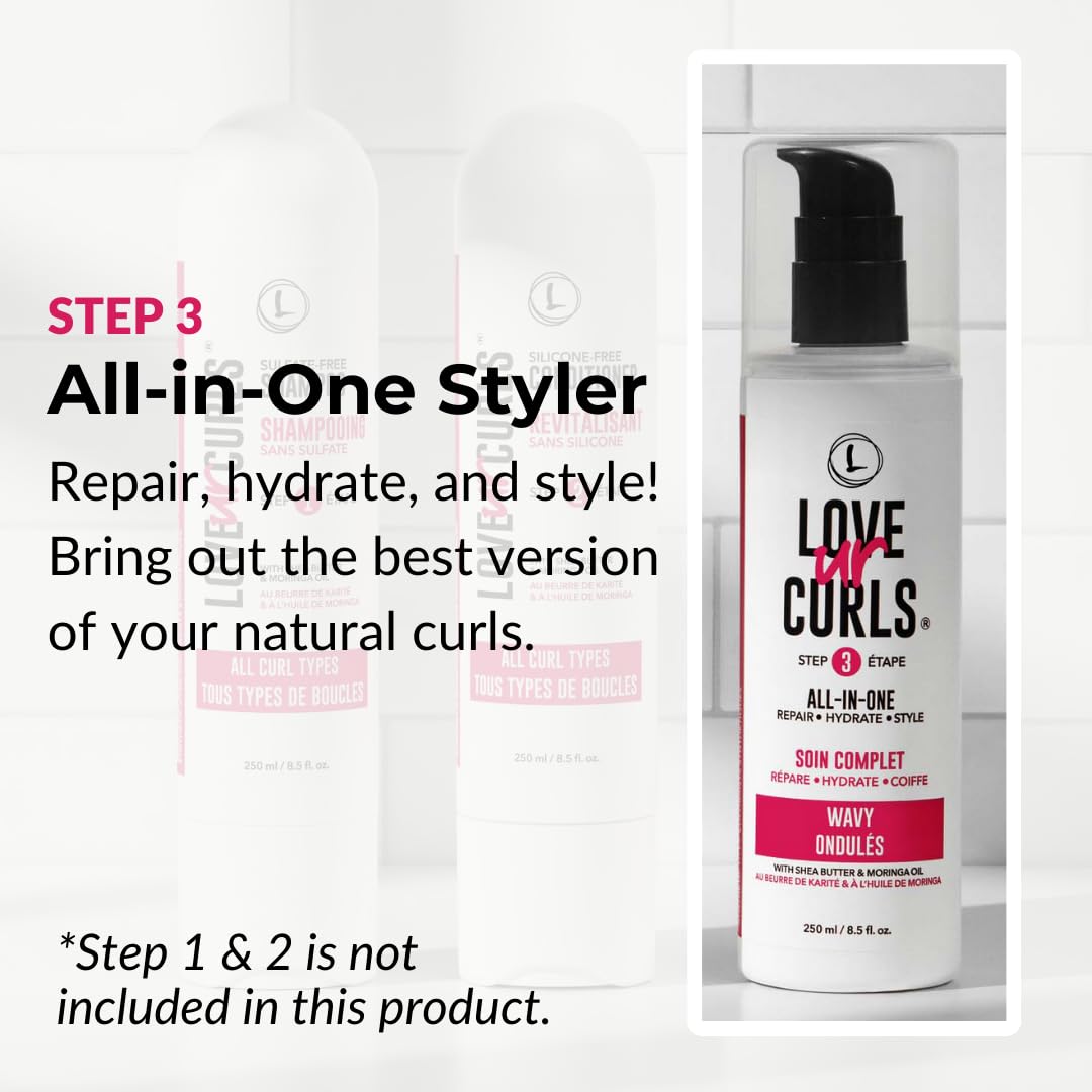 Close-up of Love Ur Curls texture showing lightweight hydration for waves.