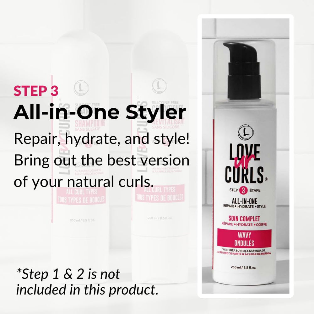 Close-up of Love Ur Curls texture showing lightweight hydration for waves.
