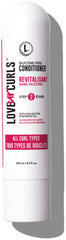 Love Ur Curls Acondicionador: botella vertida, crema suave para desenredar rizos sin fricción.
