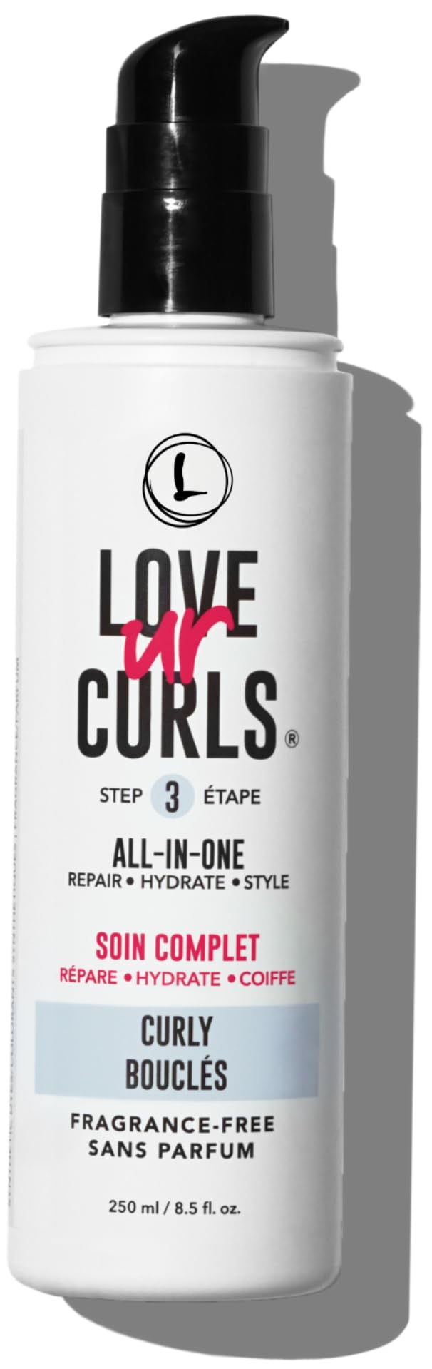 Love Ur Curls crema definidora sin fragancia para rizos suaves y definidos.