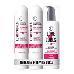 Love Ur Curls Gentle Shampoo bottle showing hydrating formula for defined waves