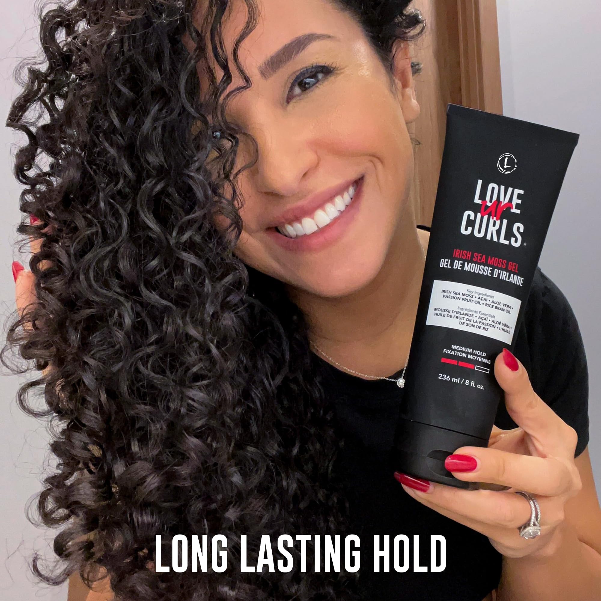 Love Ur Curls gel defines curls and waves with long-lasting hold.