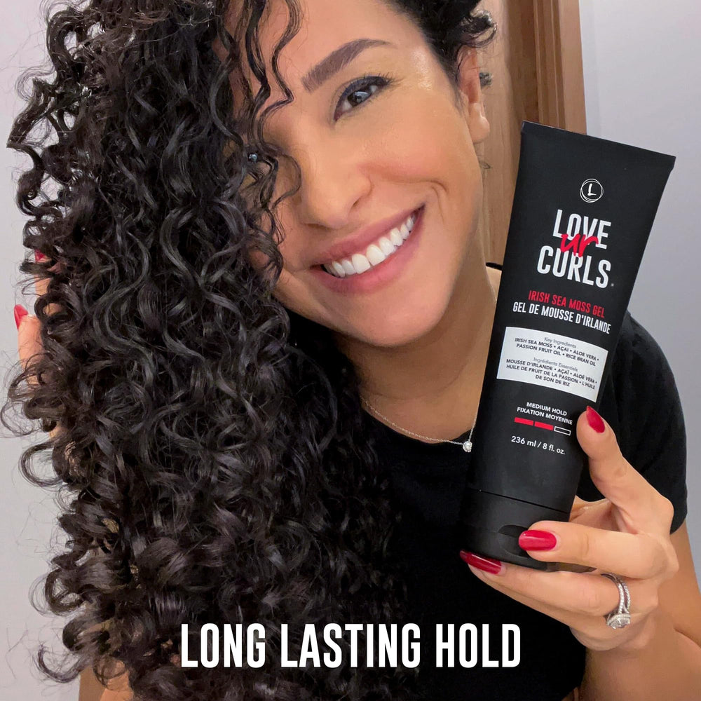 Love Ur Curls gel defines curls and waves with long-lasting hold.