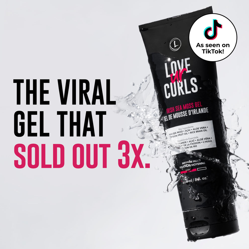 Love Ur Curls brand image emphasizes vegan and cruelty-free status.