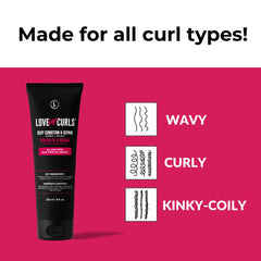 Love Ur Curls key ingredients rosemary and aloe nourish curls.