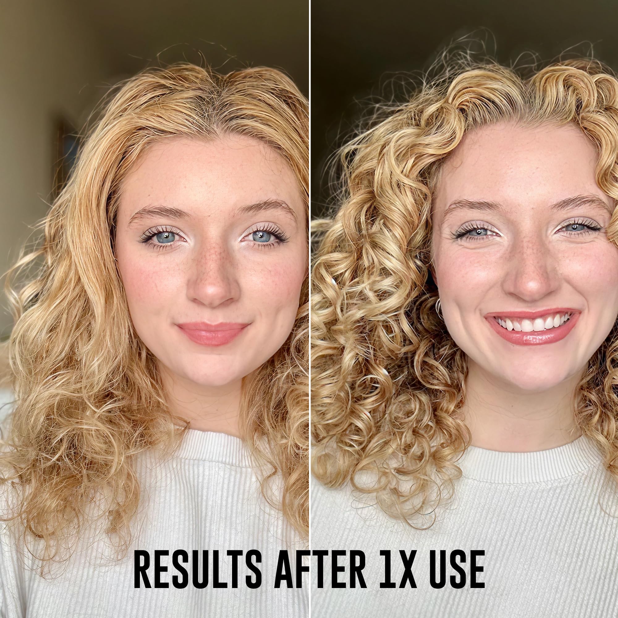 Love Ur Curls moringa oil close-up suggesting strengthening shine.