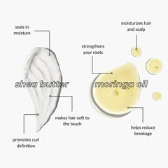 Love Ur Curls moringa oil drops showcase natural nourishment for shine.