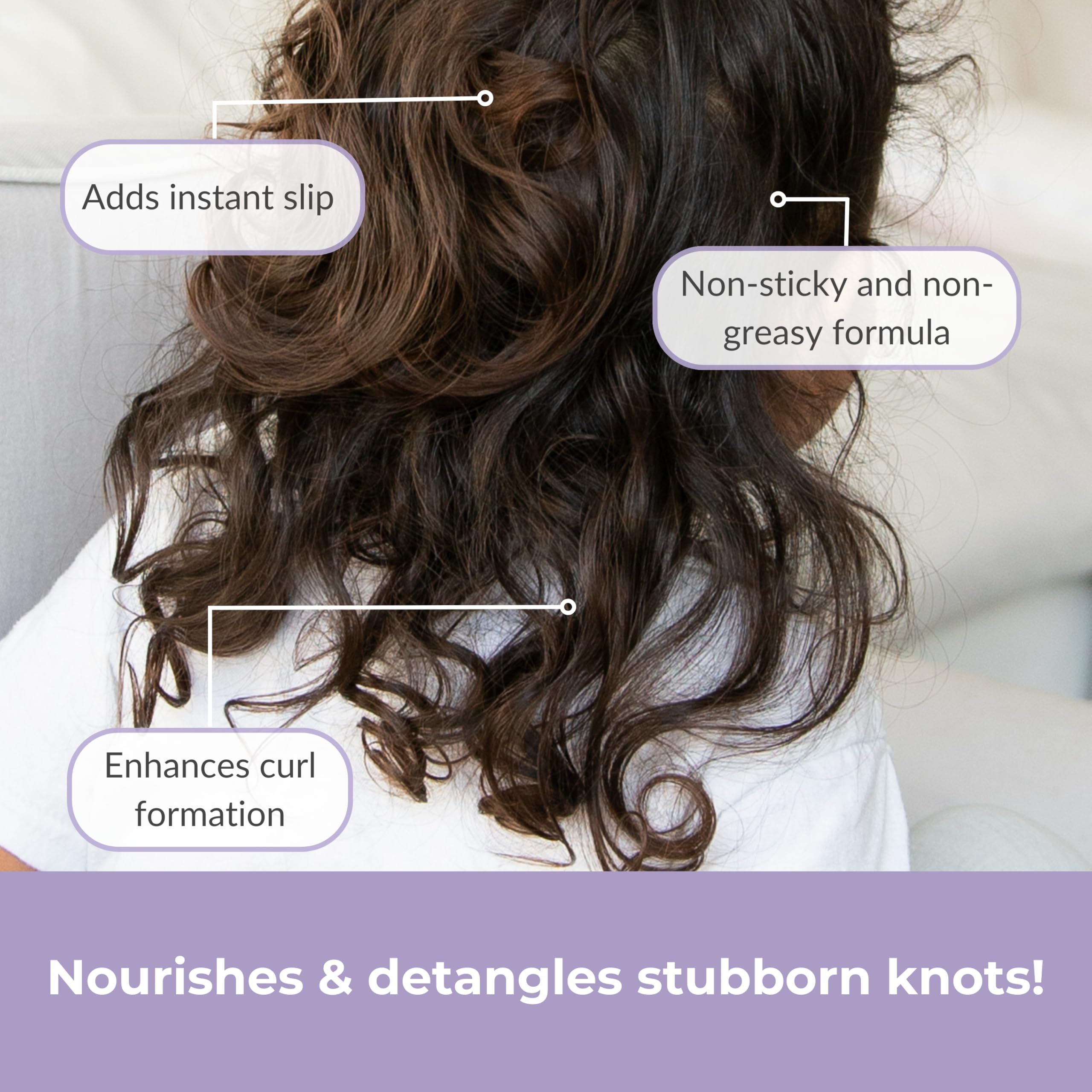 Love Ur Curls para niños, fórmula sin fragancia ideal para piel sensible y ojos sensibles.