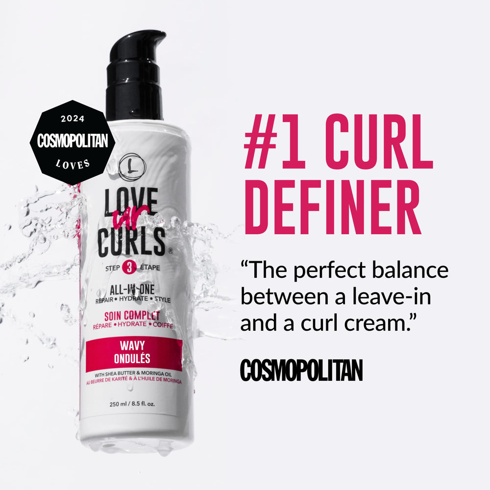 Love Ur Curls packaging detail focusing on clean design