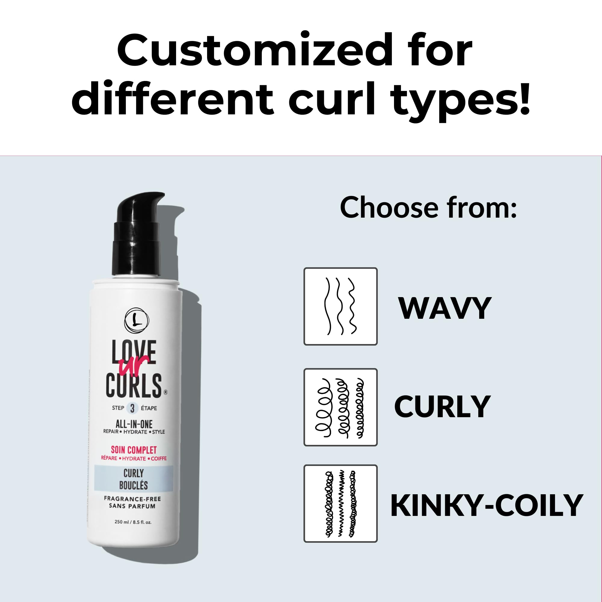 Love Ur Curls rizos definidos y con aspecto natural sin crujido.