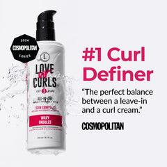 Love Ur Curls Shea Butter and Moringa nourish hair for shine.