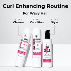 Love Ur Curls Ultra-Hydrating Conditioner bottle demonstrating detangling and moisture