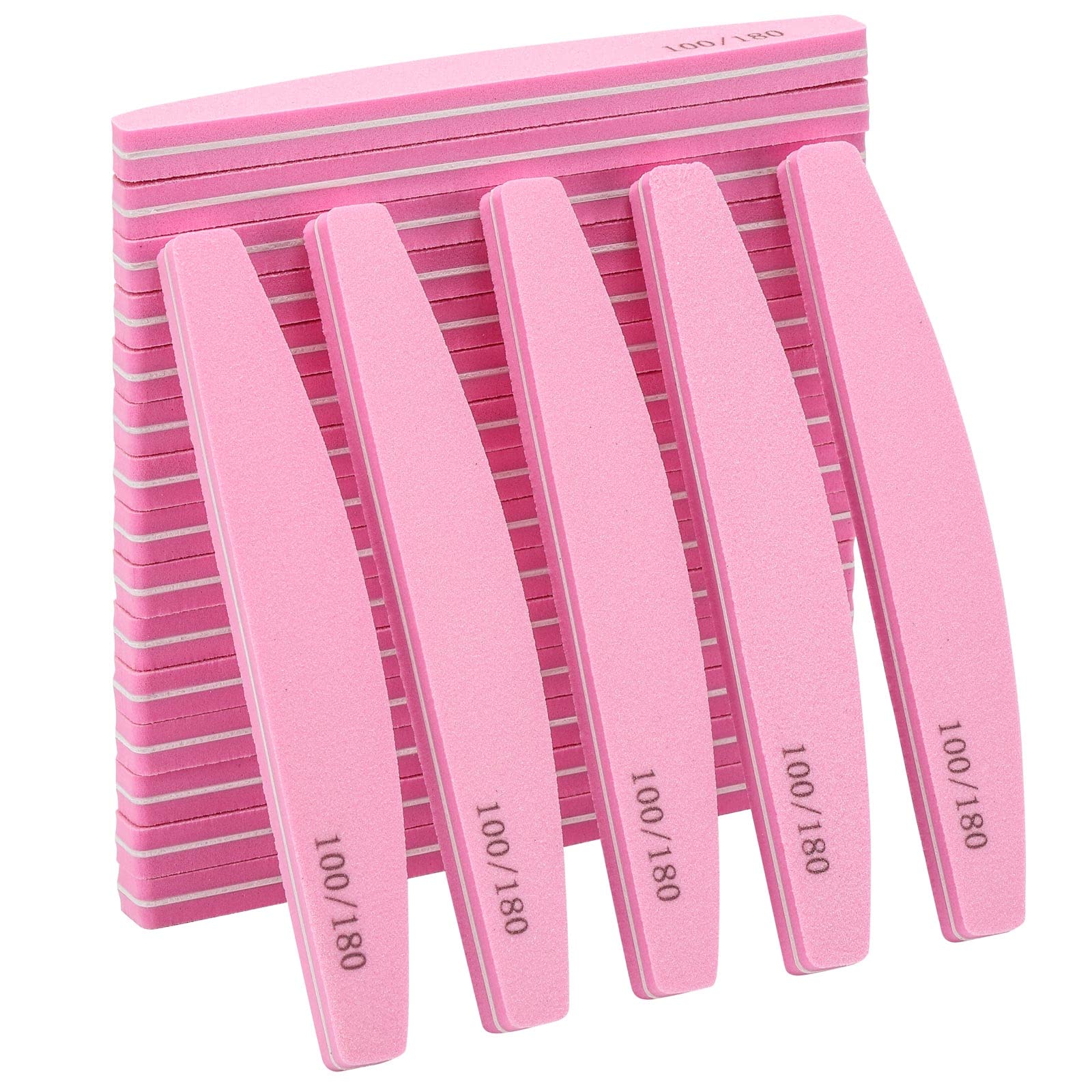LoveBB nail buffer pack with 100/180 grit for precise shaping at home
