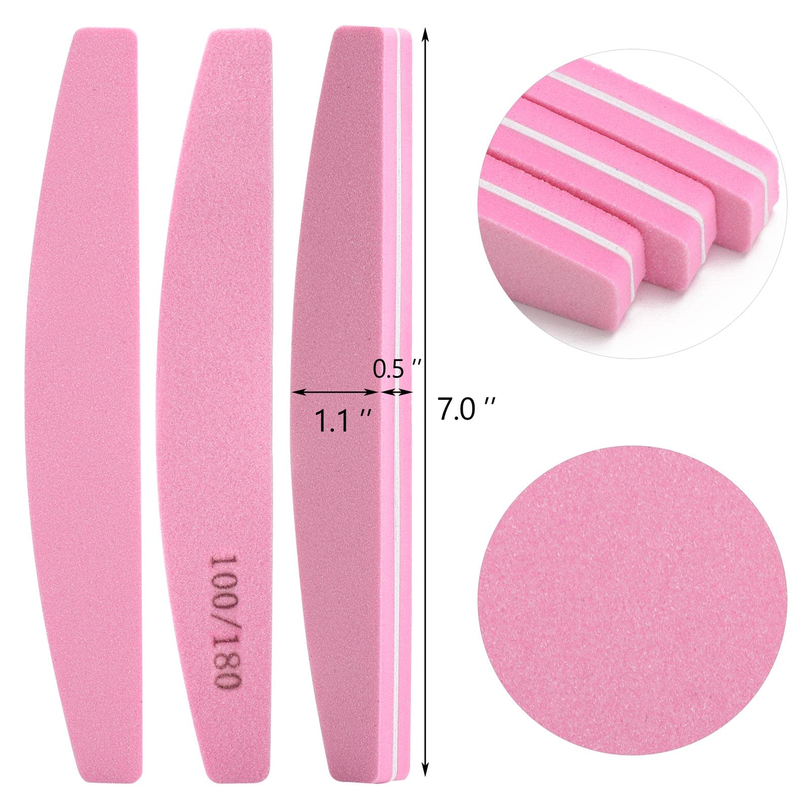 LoveBB compact 7x1.1x0.5 inch buffer for natural and gel nails