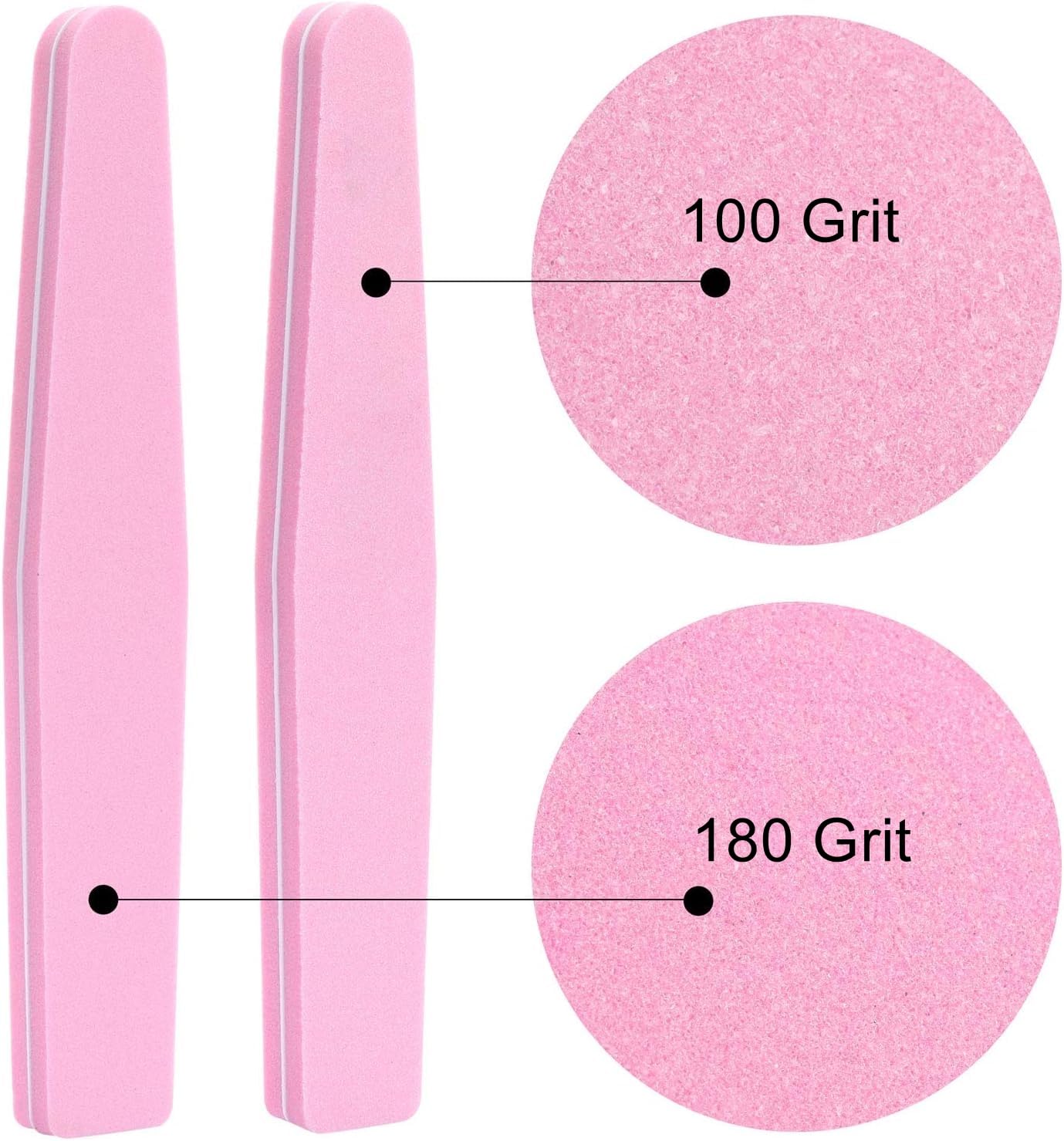 LoveBB Nail Buffers 100-180 grit for shaping and prep before polish