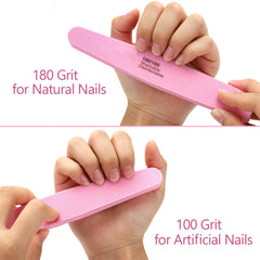 LoveBB Nail Buffers smoothing nails after filing for a flawless prep