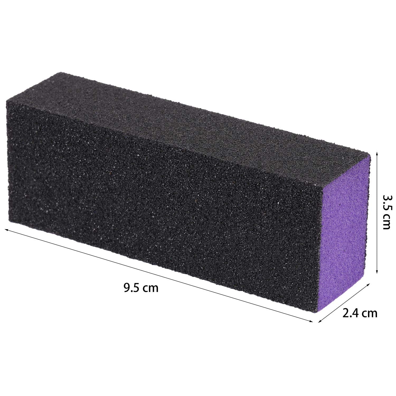 Close-up of LoveBB sponge material on a nail buffer