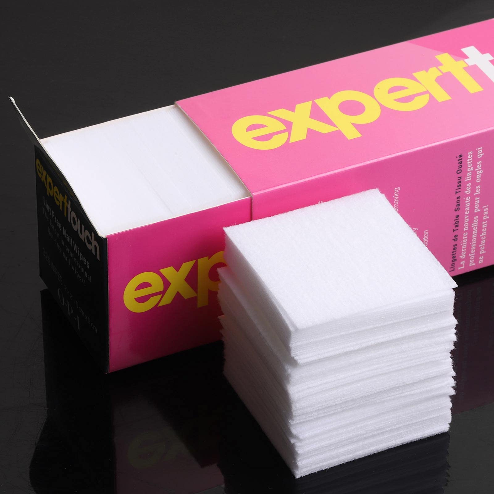 LoveBB toallitas sin pelusa muestran textura suave para esmalte.