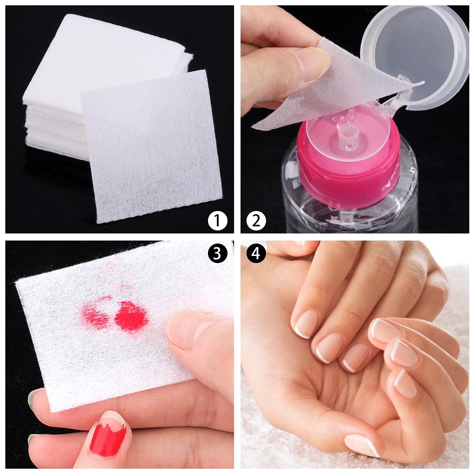 LoveBB toallitas uña suave y absorbente, máxima absorción para retirar esmalte sin irritación.