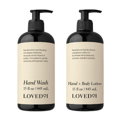 Loved01 bundle front view for daily cleansing and hydration