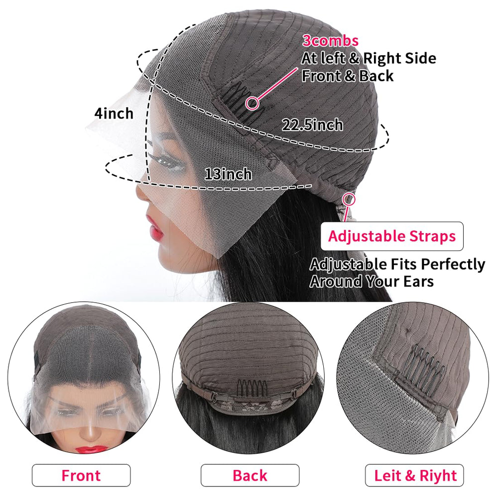 Lovelyworld Deep Wave Lace Front Wig transparent lace for seamless parting and realism
